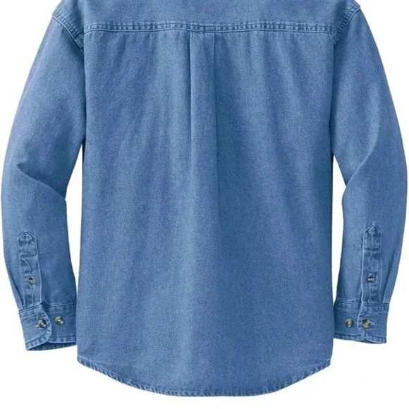 Yamanman Premium 3/4 Sleeve Denim Shirt – Size M – Casual Western Style - Picture 2 of 6